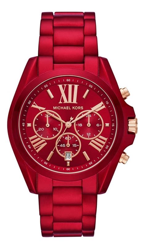 reloj michael kors rojo|reloj Michael Kors precio mujer.